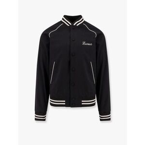 Laneus Men Shiny Cotton Bomber With Laneus Embroidery